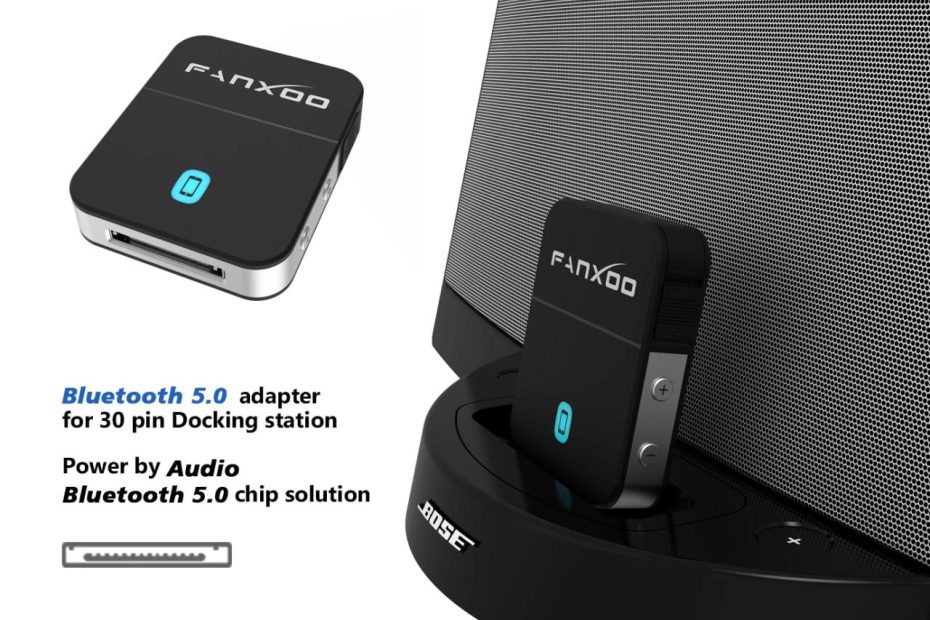Fanxoo 30 핀 블루투스 어댑터 5.0 오디오 미니 블루투스 수신기, 보스 사운드독 Jbl 야마하 아이폰 아이팟 잭 아날로그  스피커| | - Aliexpress